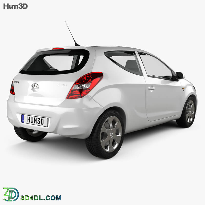 Hum3D Hyundai i20 3 door 2010