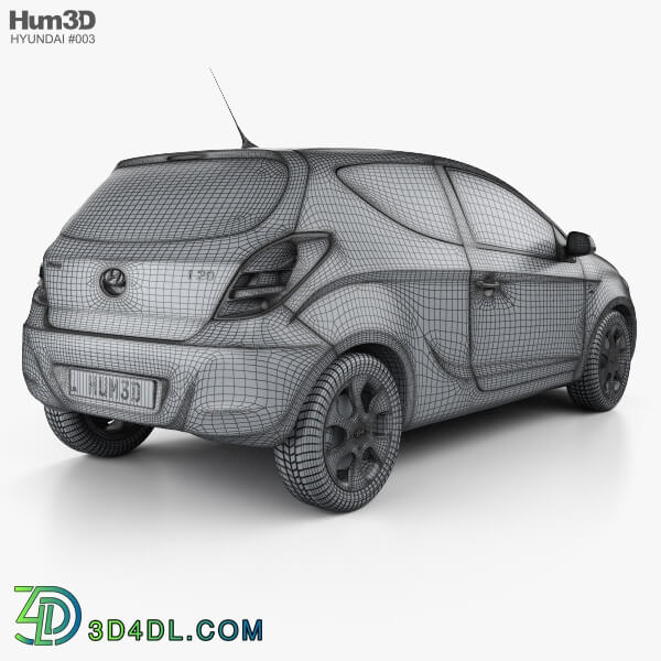 Hum3D Hyundai i20 3 door 2010