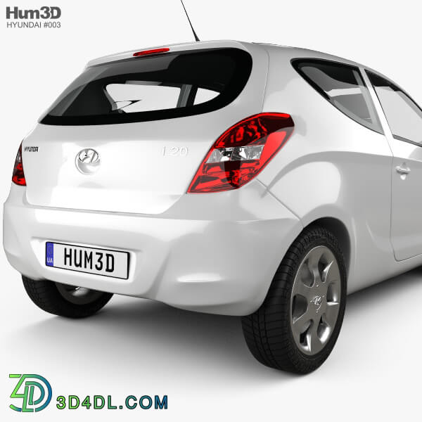 Hum3D Hyundai i20 3 door 2010