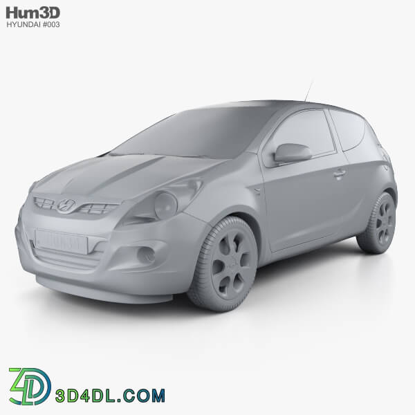 Hum3D Hyundai i20 3 door 2010