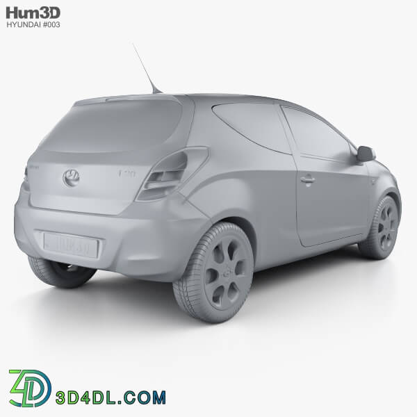 Hum3D Hyundai i20 3 door 2010