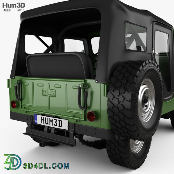 Hum3D Jeep CJ 5 1954