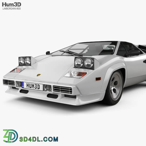 Hum3D Lamborghini Countach 5000 QV 1985