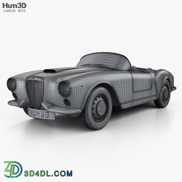 Hum3D Lancia Aurelia GT convertible 1954