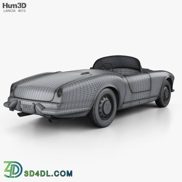 Hum3D Lancia Aurelia GT convertible 1954