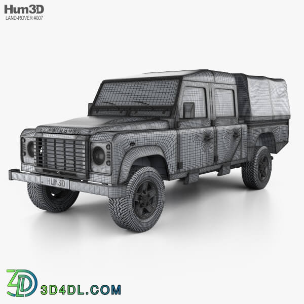 Hum3D Land Rover Defender 130 High Capacity Double Cab PickUp 2011