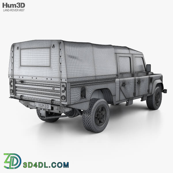 Hum3D Land Rover Defender 130 High Capacity Double Cab PickUp 2011