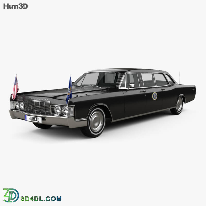 Hum3D Lincoln Continental US Presidential State Car 1969