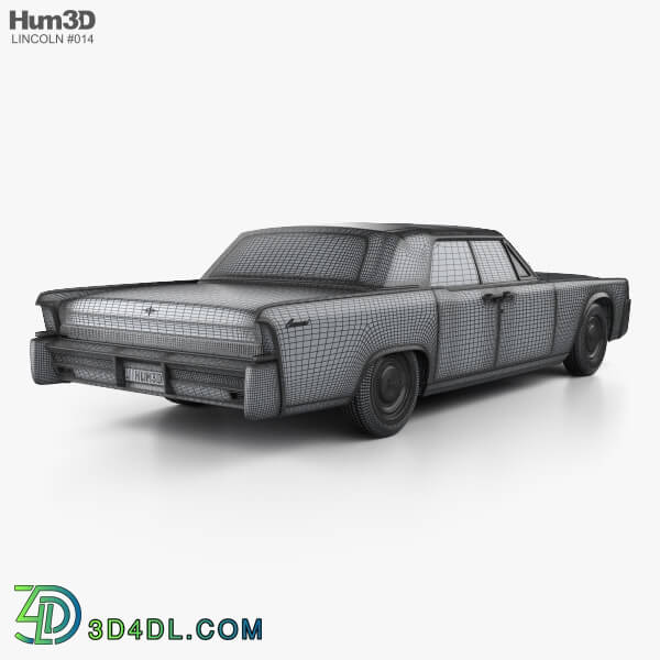 Hum3D Lincoln Continental convertible 1964