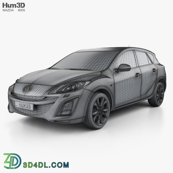 Hum3D Mazda 3 hatchback 2011