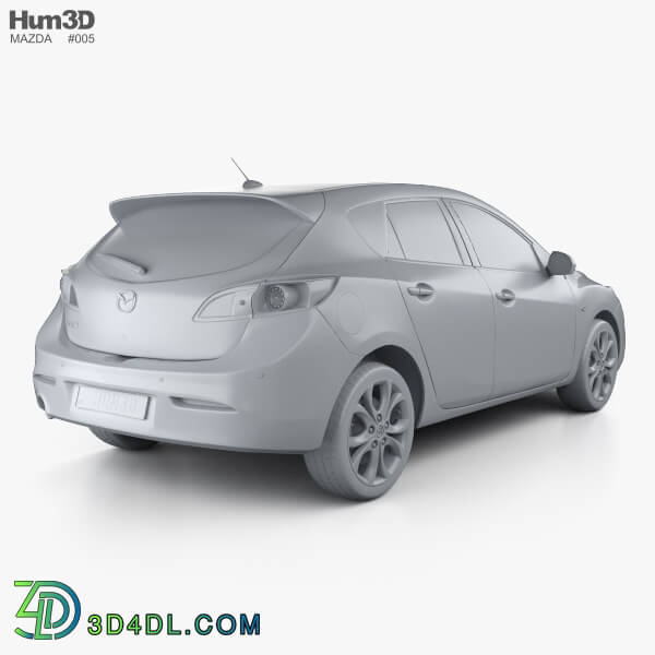 Hum3D Mazda 3 hatchback 2011