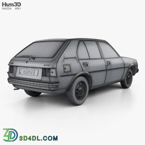 Hum3D Mazda 323 (Familia) 1978