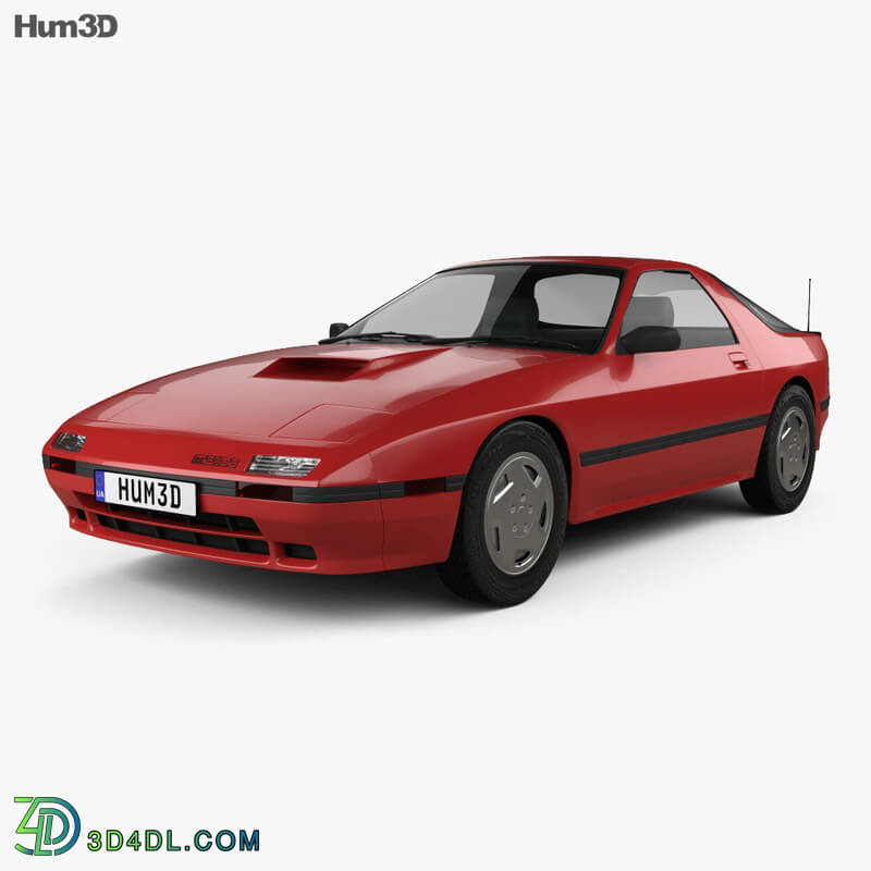 Hum3D Mazda RX 7 coupe 1985