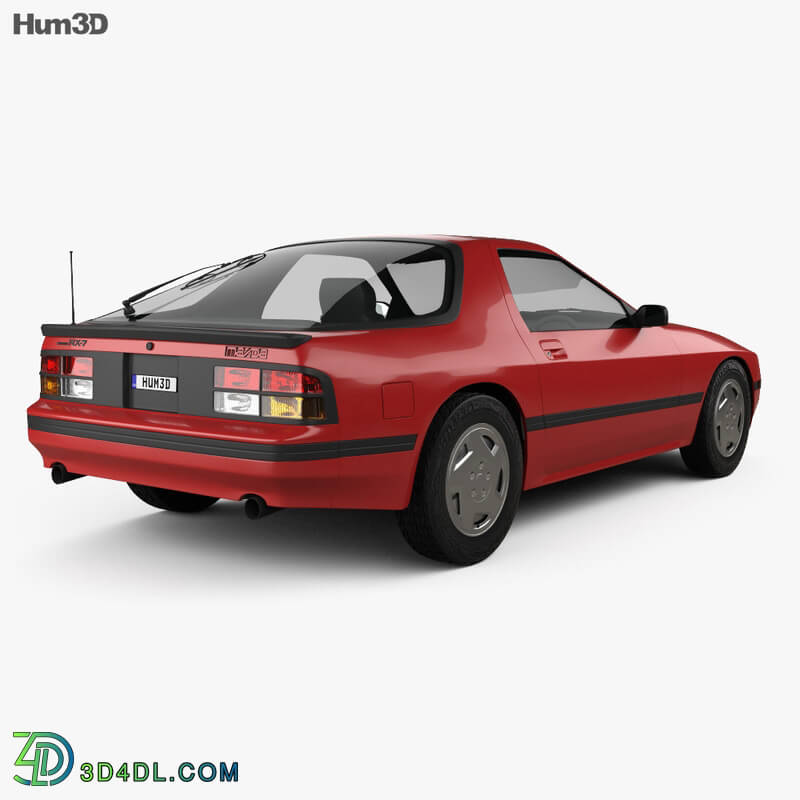 Hum3D Mazda RX 7 coupe 1985