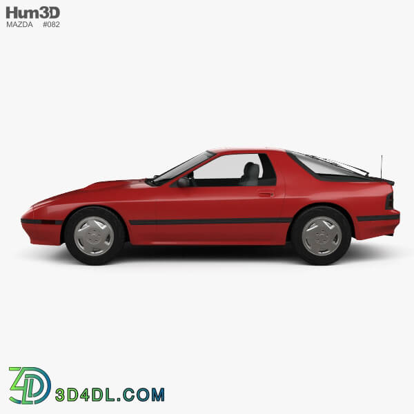 Hum3D Mazda RX 7 coupe 1985