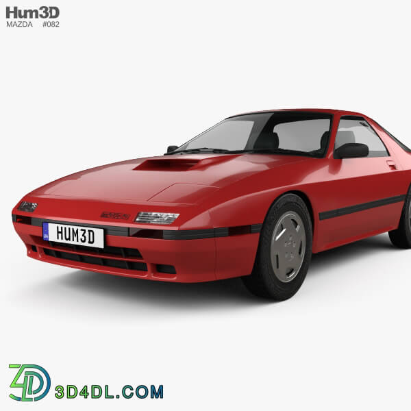 Hum3D Mazda RX 7 coupe 1985