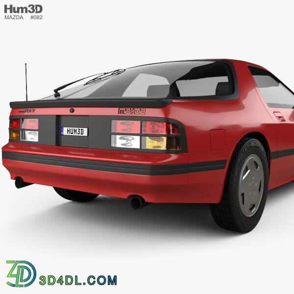 Hum3D Mazda RX 7 coupe 1985