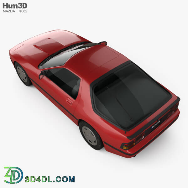 Hum3D Mazda RX 7 coupe 1985