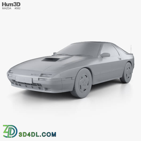 Hum3D Mazda RX 7 coupe 1985