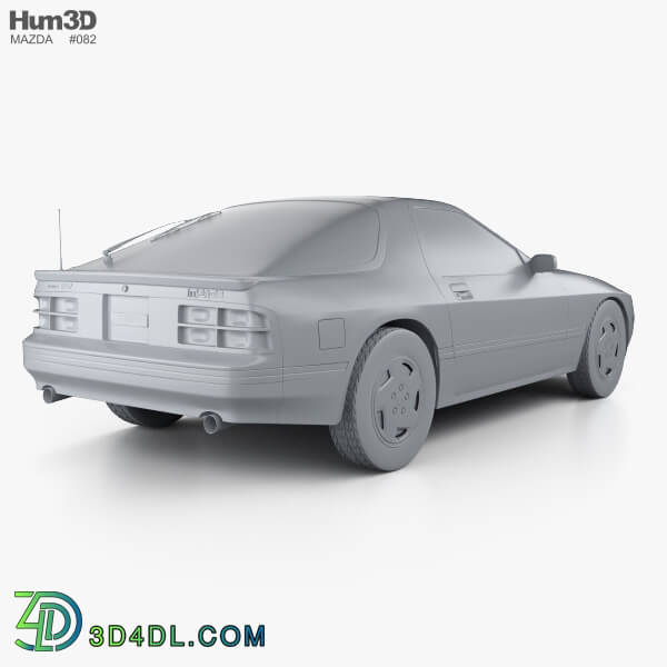 Hum3D Mazda RX 7 coupe 1985