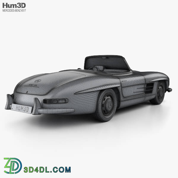 Hum3D Mercedes Benz 300 SL 1957