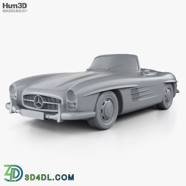 Hum3D Mercedes Benz 300 SL 1957