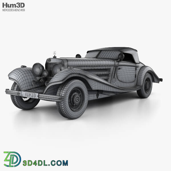 Hum3D Mercedes Benz 500K Special Roadster 1936