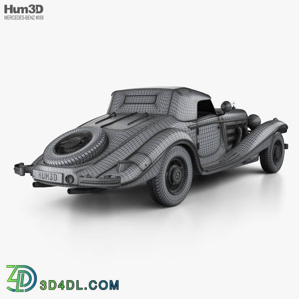 Hum3D Mercedes Benz 500K Special Roadster 1936