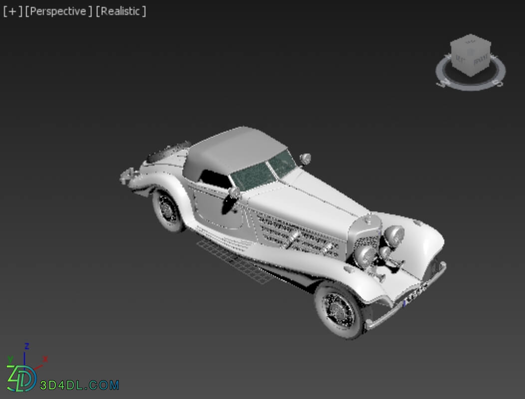 Hum3D Mercedes Benz 500K Special Roadster 1936