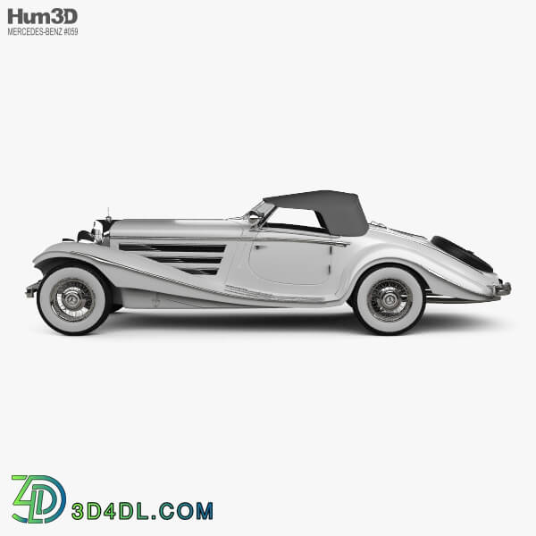 Hum3D Mercedes Benz 500K Special Roadster 1936