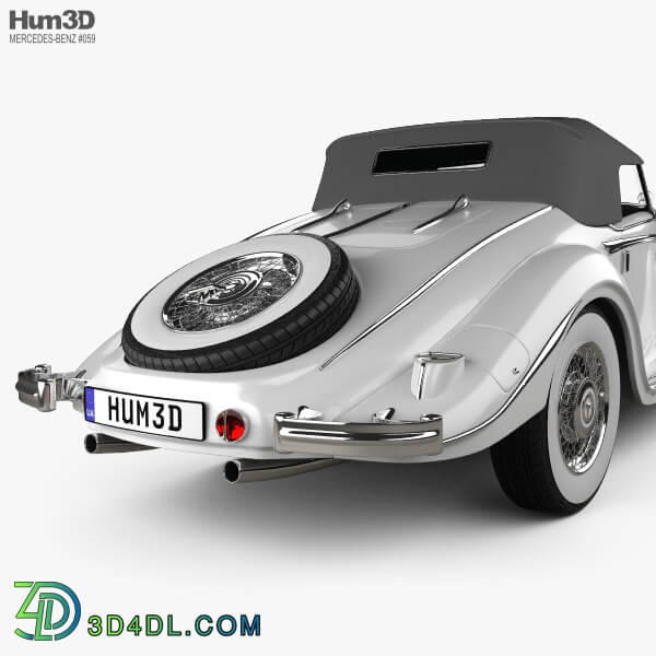 Hum3D Mercedes Benz 500K Special Roadster 1936