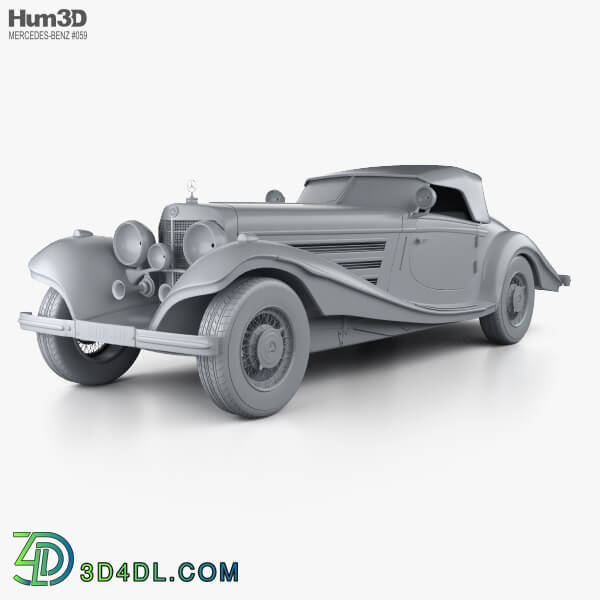 Hum3D Mercedes Benz 500K Special Roadster 1936