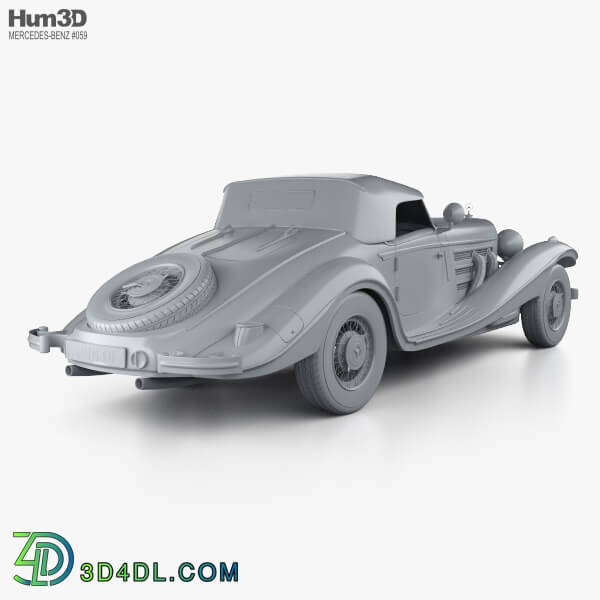 Hum3D Mercedes Benz 500K Special Roadster 1936