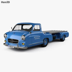 Hum3D Mercedes Benz Blue Wonder Renntransporter 1954 