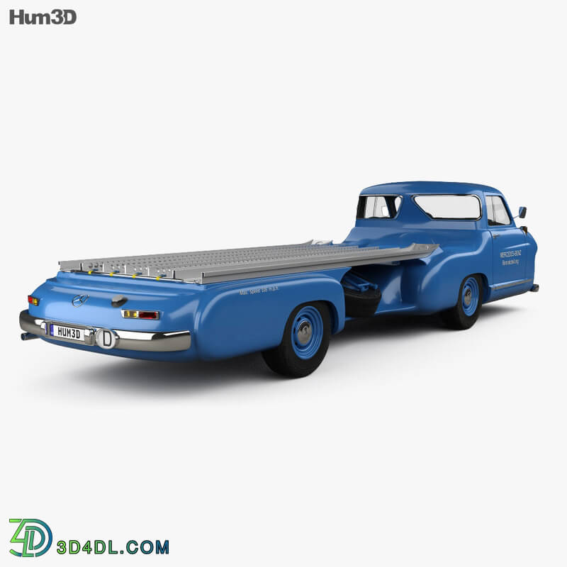 Hum3D Mercedes Benz Blue Wonder Renntransporter 1954