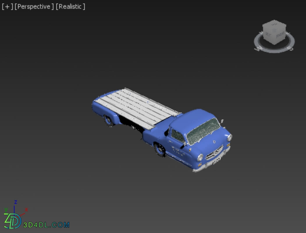 Hum3D Mercedes Benz Blue Wonder Renntransporter 1954