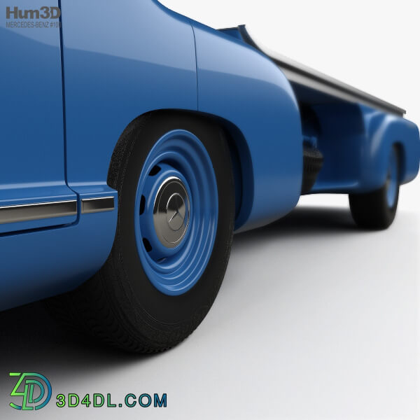 Hum3D Mercedes Benz Blue Wonder Renntransporter 1954