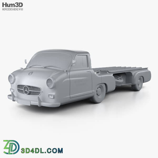 Hum3D Mercedes Benz Blue Wonder Renntransporter 1954