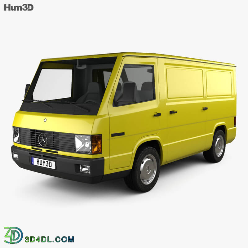 Hum3D Mercedes Benz MB100 Panel Van 1988