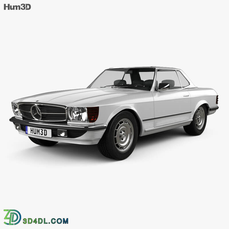 Hum3D Mercedes Benz SL Class R107 coupe 1972