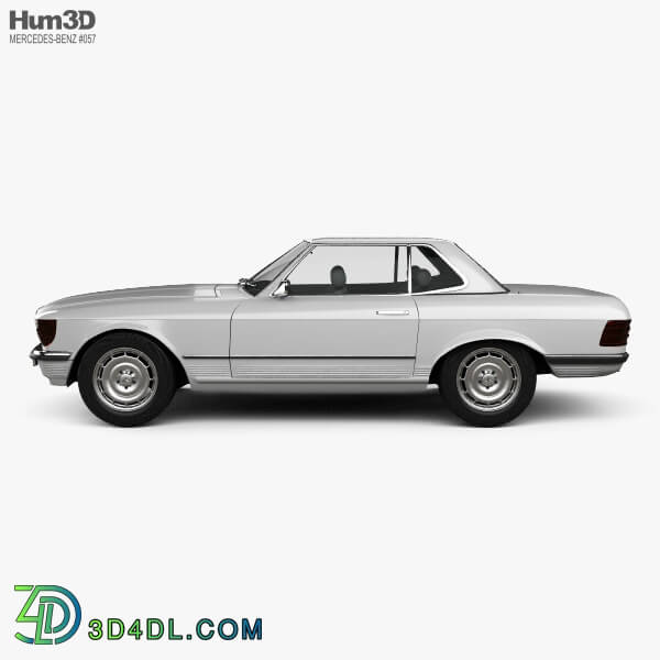 Hum3D Mercedes Benz SL Class R107 coupe 1972