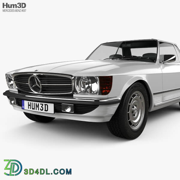 Hum3D Mercedes Benz SL Class R107 coupe 1972