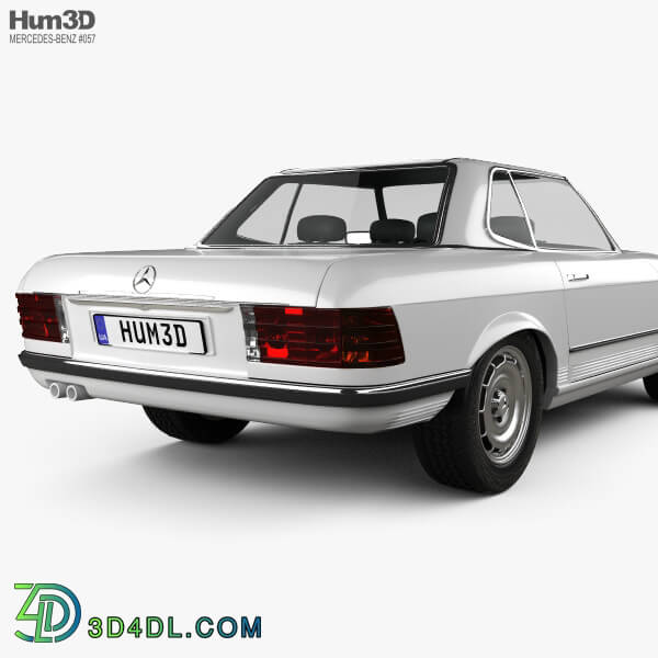 Hum3D Mercedes Benz SL Class R107 coupe 1972