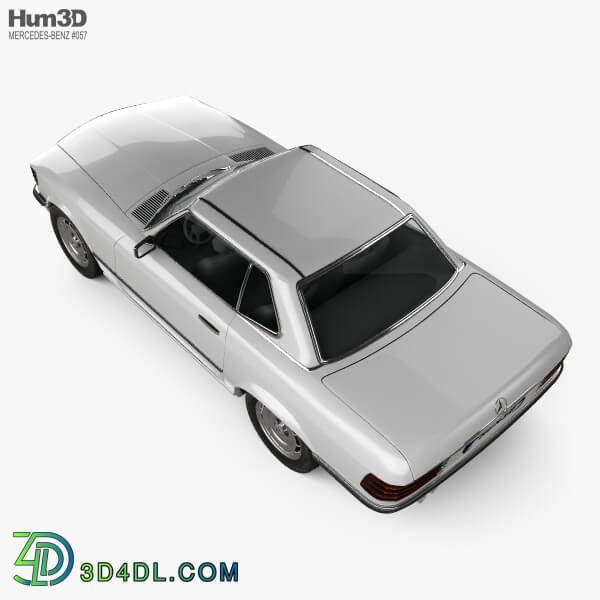 Hum3D Mercedes Benz SL Class R107 coupe 1972