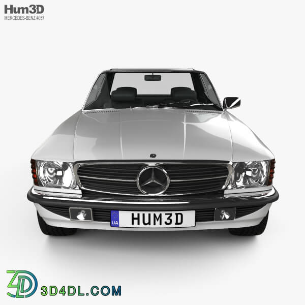 Hum3D Mercedes Benz SL Class R107 coupe 1972