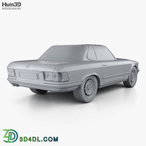 Hum3D Mercedes Benz SL Class R107 coupe 1972