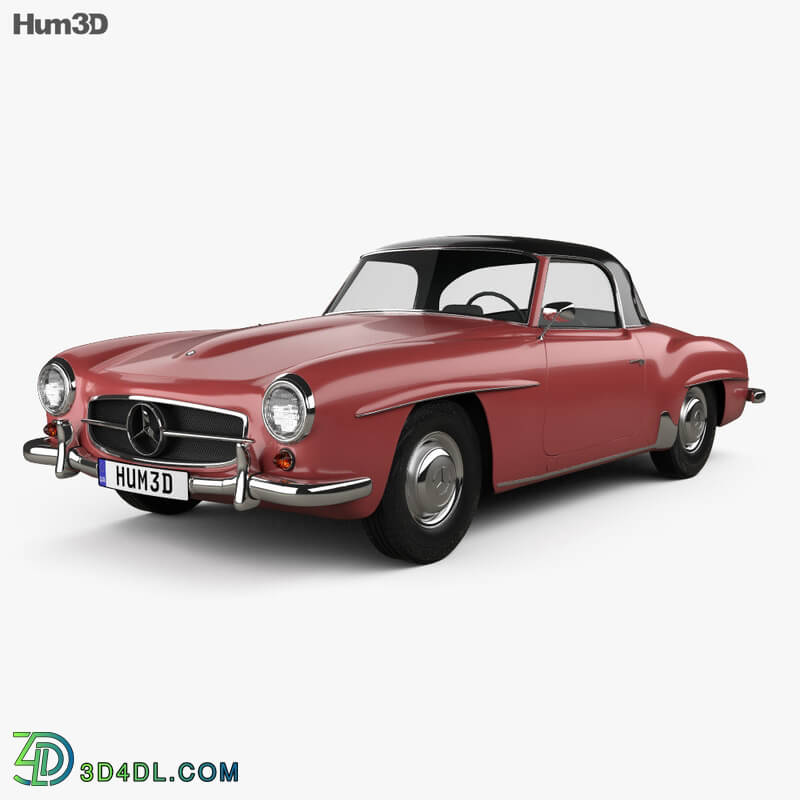 Hum3D Mercedes Benz SL class (R121) hardtop 1955