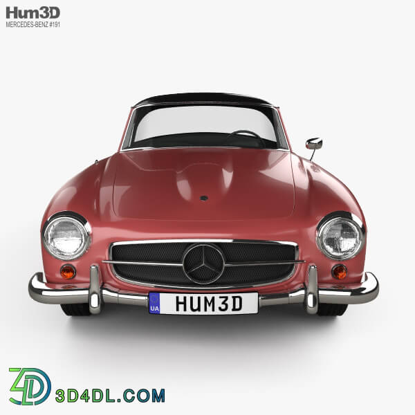 Hum3D Mercedes Benz SL class (R121) hardtop 1955