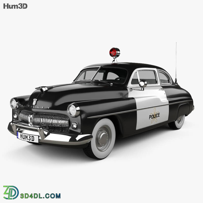 Hum3D Mercury Eight Coupe Police 1949