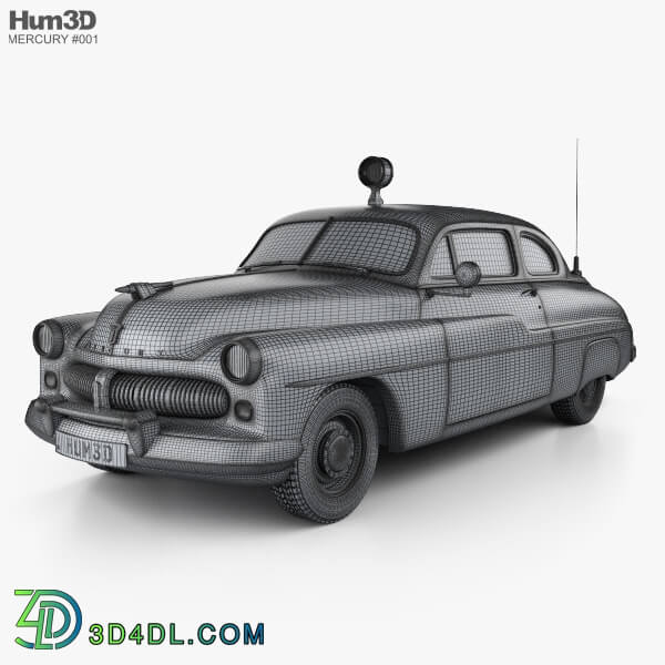 Hum3D Mercury Eight Coupe Police 1949